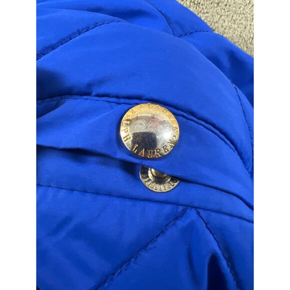 Lauren Ralph Lauren Women's Lightweight Quilted Vest in Royal Blue, Size L - Picture 10 of 11